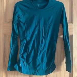 Teal athleta Speedlight long sleeves